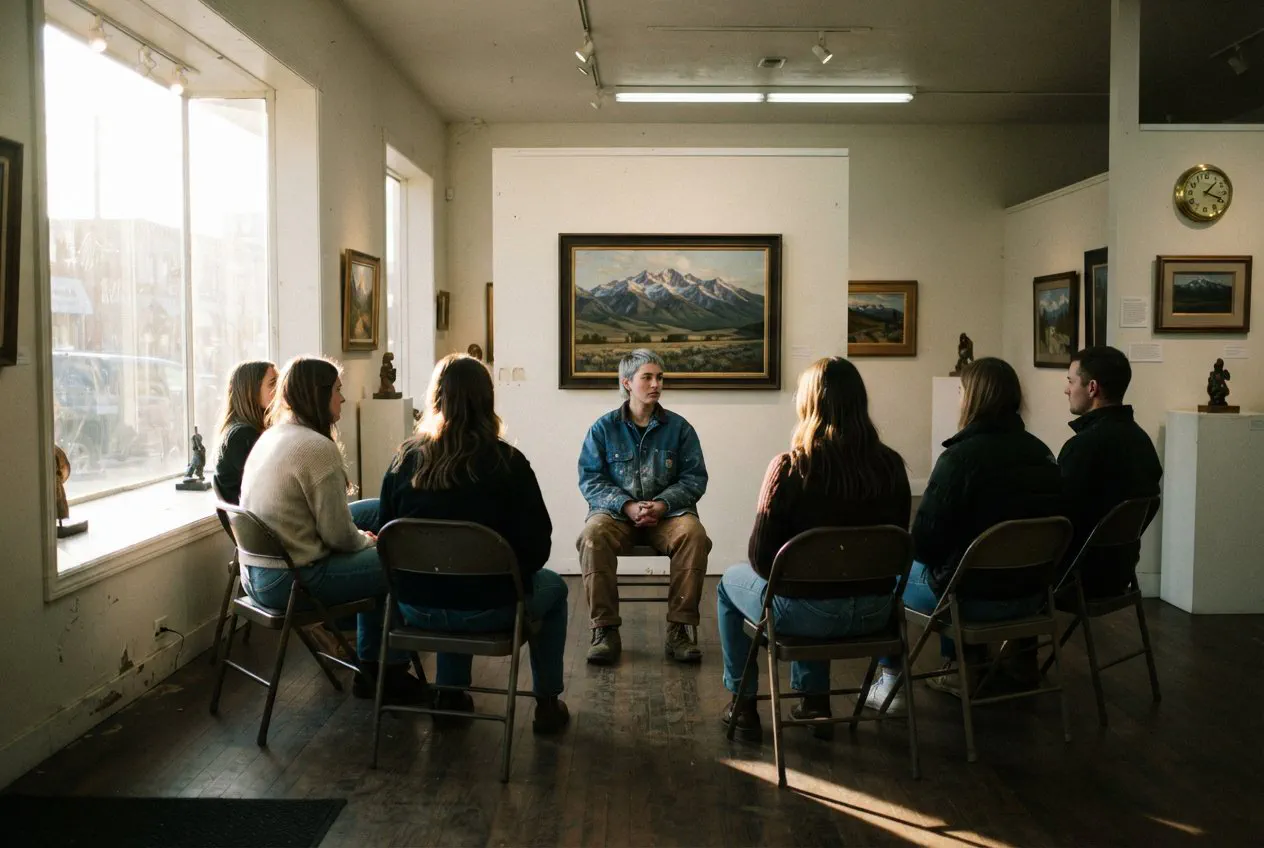 Interior, The Still Point Gallery, West Main, Bozeman.