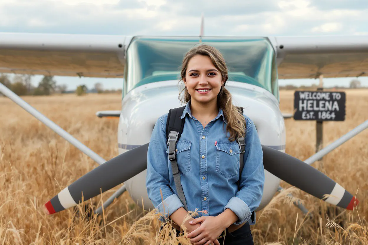 Student pilot lands cessna in helena field